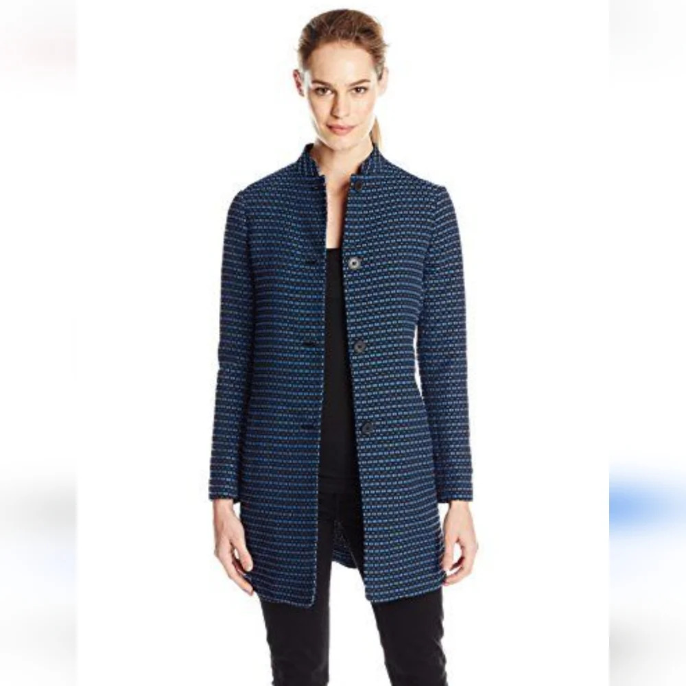 Anna Klein Women's Ribbon Tweed Topper jacket - Picture 2 of 8